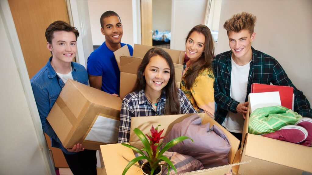 Students sharing a flat in Germany 