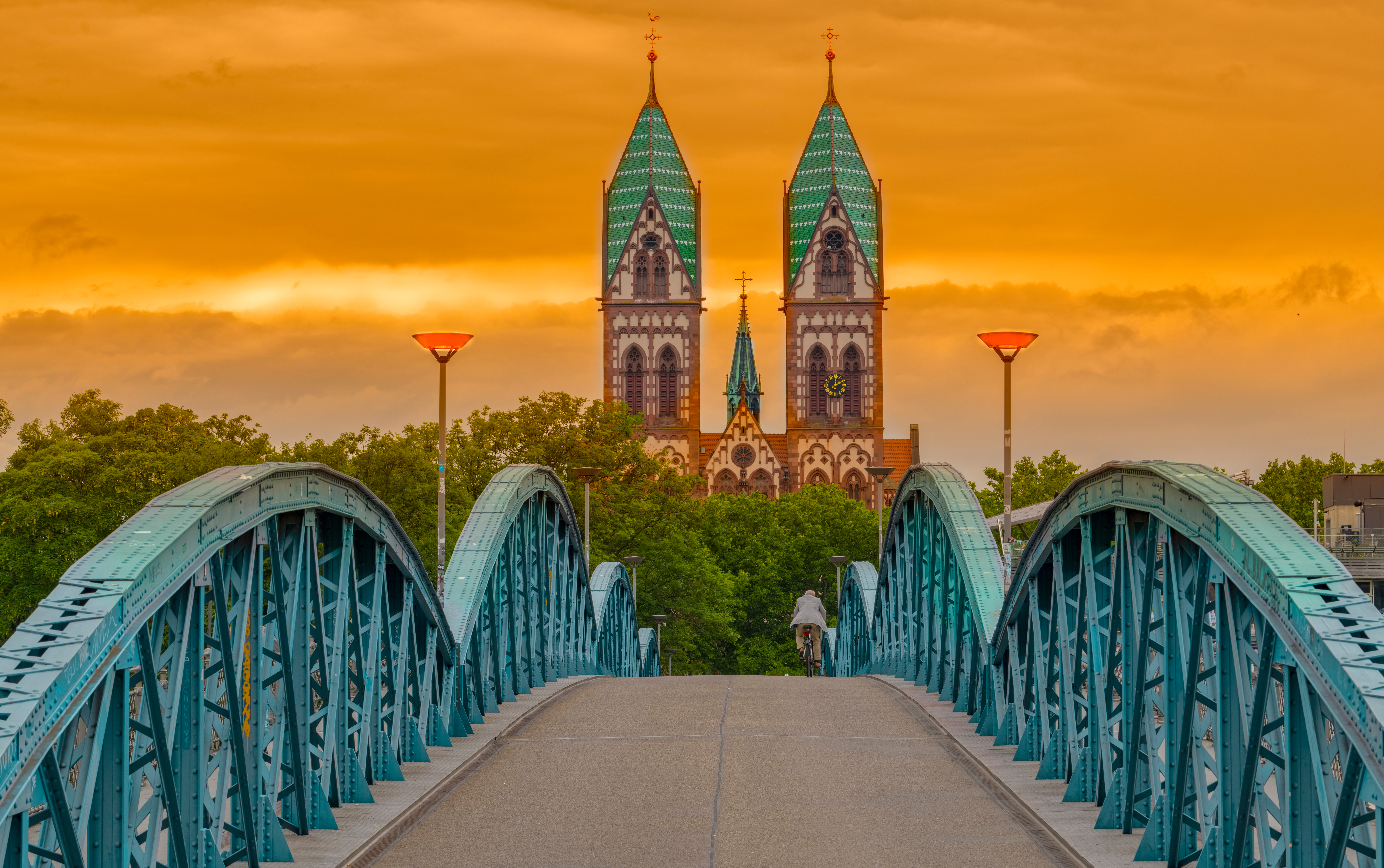 Fahrradbrücke Freiburg bicycle bridge